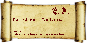 Morschauer Marianna névjegykártya